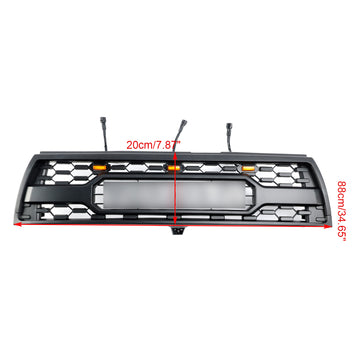 Estilo TRD PRO | Toyota 4Runner | 1996-2002 | Parrilla negra mate | Parachoques delantero | Luz LED | Recambio Rejilla + Letra - 0