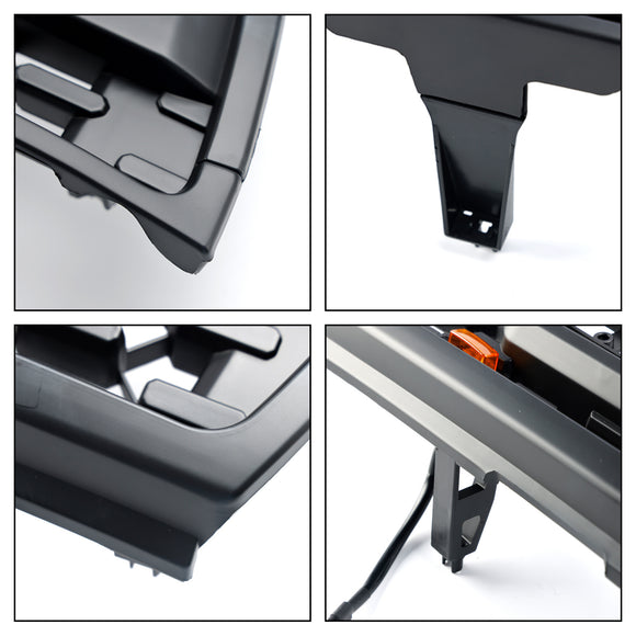 Style TRD PRO |Toyota 4Runner | 1996-2002 | Grille noire mate | Pare-chocs avant | Lumière LED | Grille de remplacement + lettre