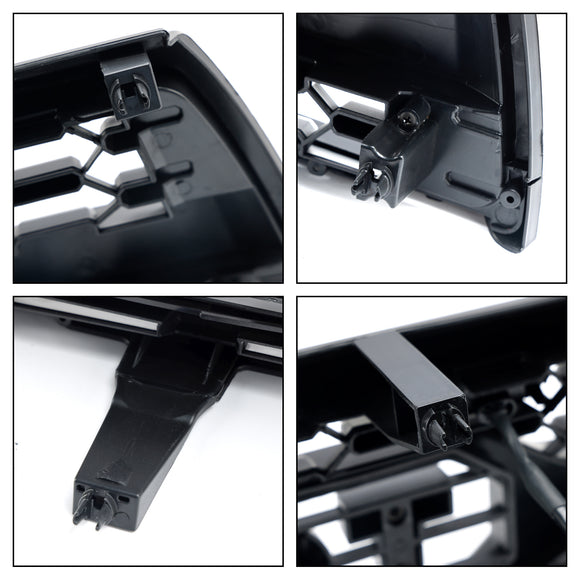 Style TRD PRO |Toyota 4Runner | 1996-2002 | Grille noire mate | Pare-chocs avant | Lumière LED | Grille de remplacement + lettre