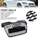 Audi TT TTS J8 MK2 2006-2014 RS Style Front Honeycomb Grill Replacement Black Grille-3
