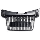 Audi TT TTS J8 MK2 2006-2014 RS Style Front Honeycomb Grill Replacement Black Grille-10