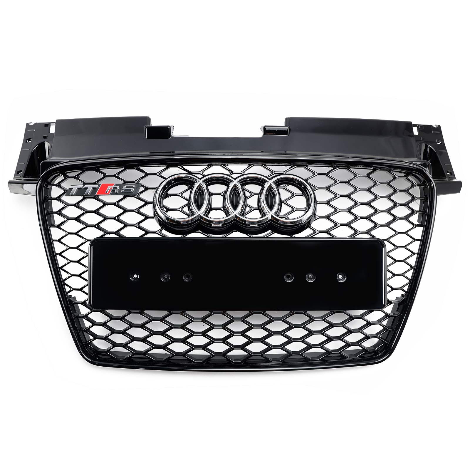 Reemplazo de parrilla delantera tipo panal de abeja estilo RS para Audi TT TTS 2006-2014, color negro