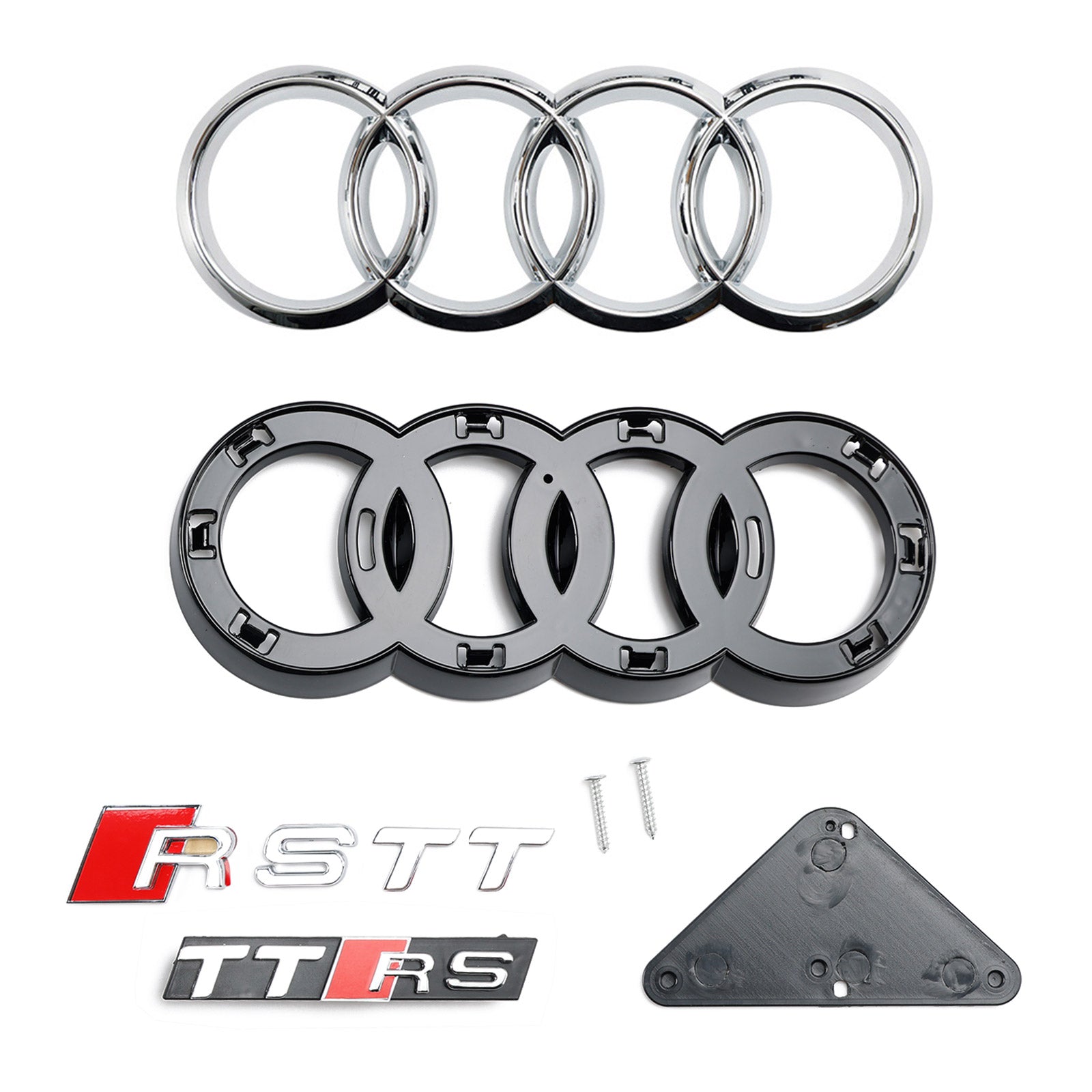 Grille de calandre avant en nid d'abeille de remplacement noire pour Audi TT TTS 2006-2014 RS Style