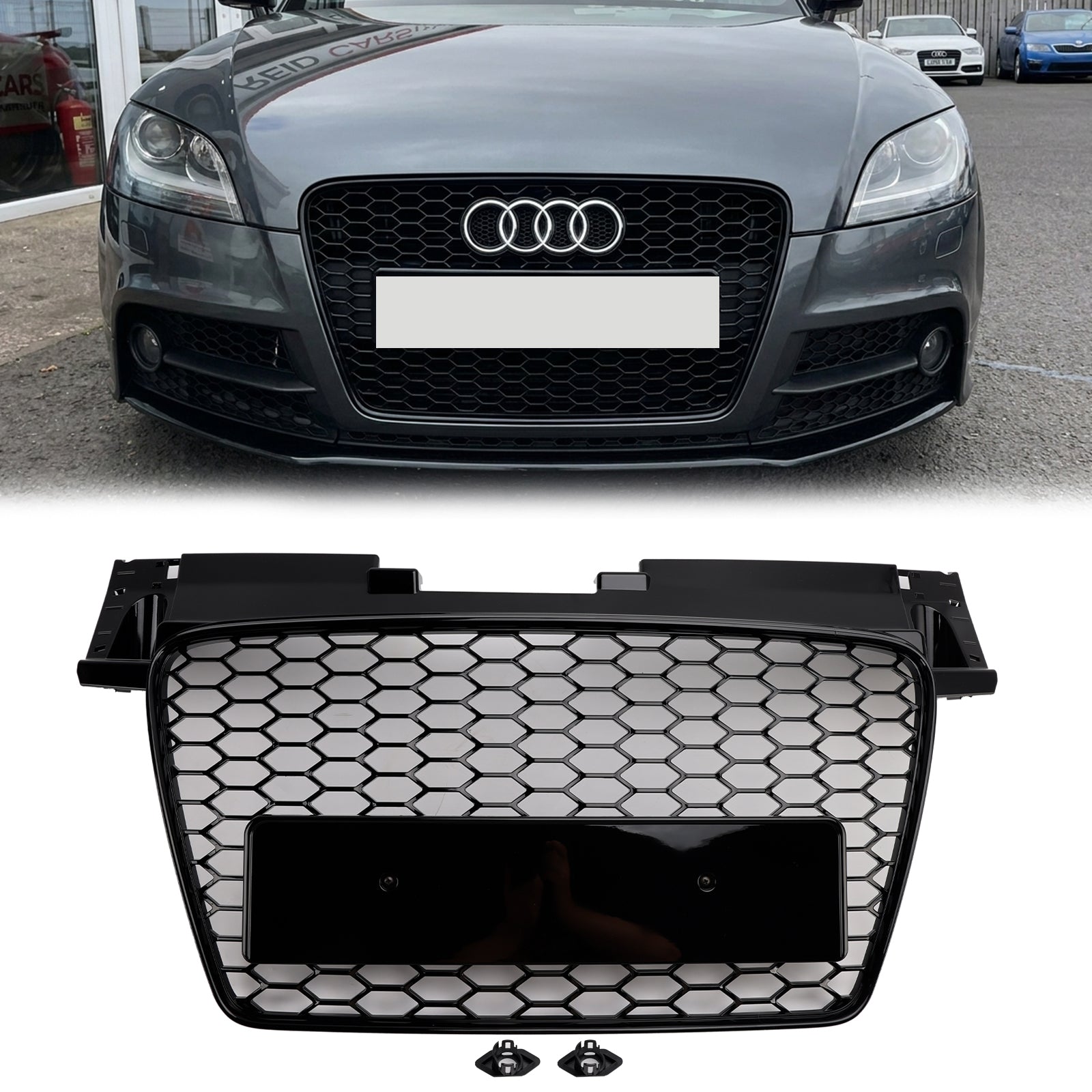 2006-2014 Audi TT /TTS J8 MK2 Honeycomb Front Grill RS Style Gloss