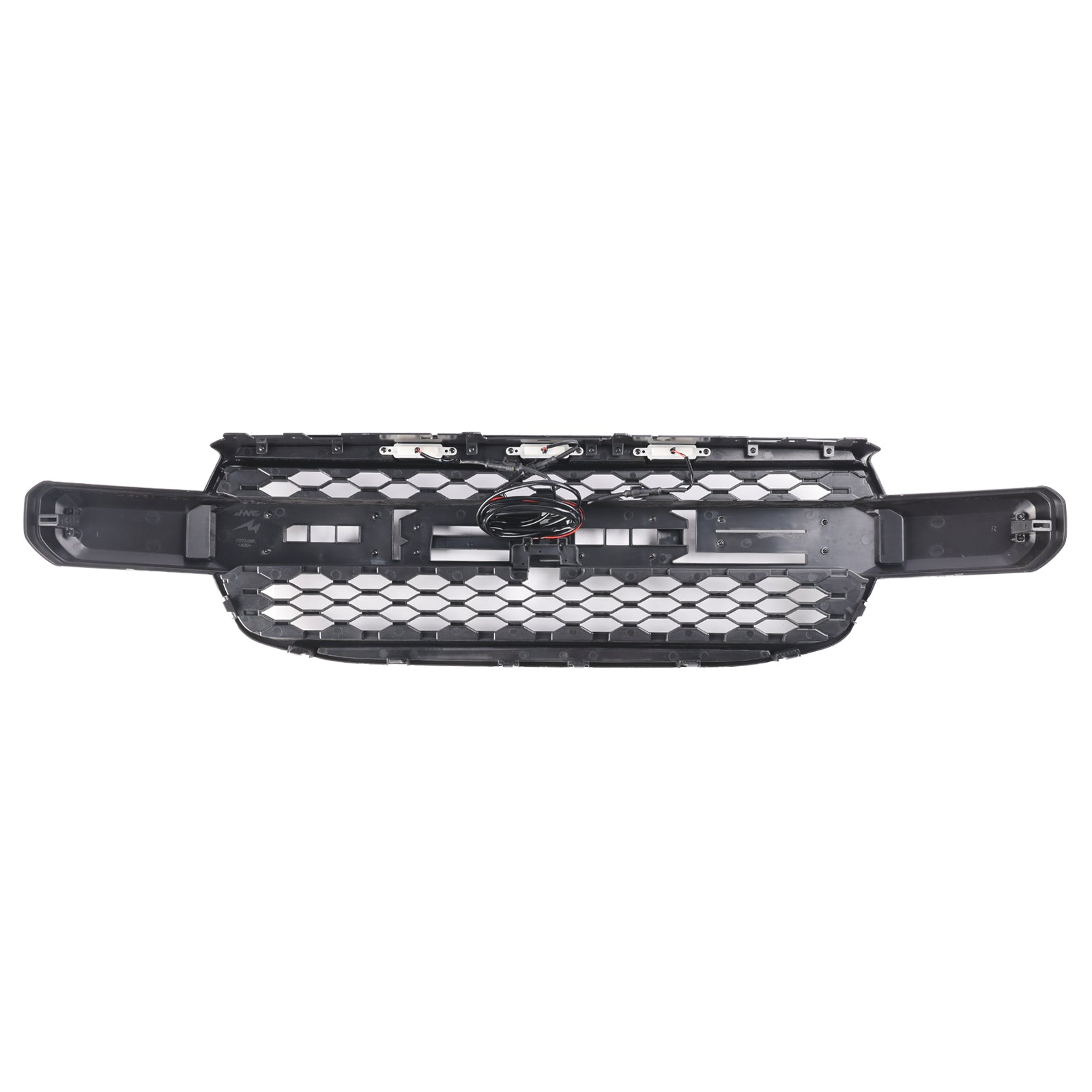 2023-2024 Ford Ranger Next Gen T9 Raptor Style Front Bumper Grill Replacement Black Grille W/ White LED Light