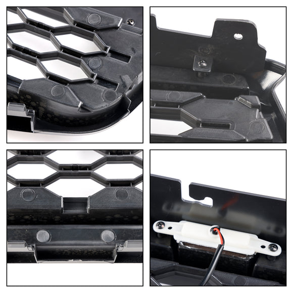 Ford Ranger Next Gen T9 2023-2025 Calandre de pare-chocs avant noire avec lumière LED