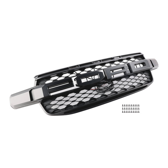 Ford Ranger Next Gen T9 2023-2025 Calandre de pare-chocs avant noire avec lumière LED