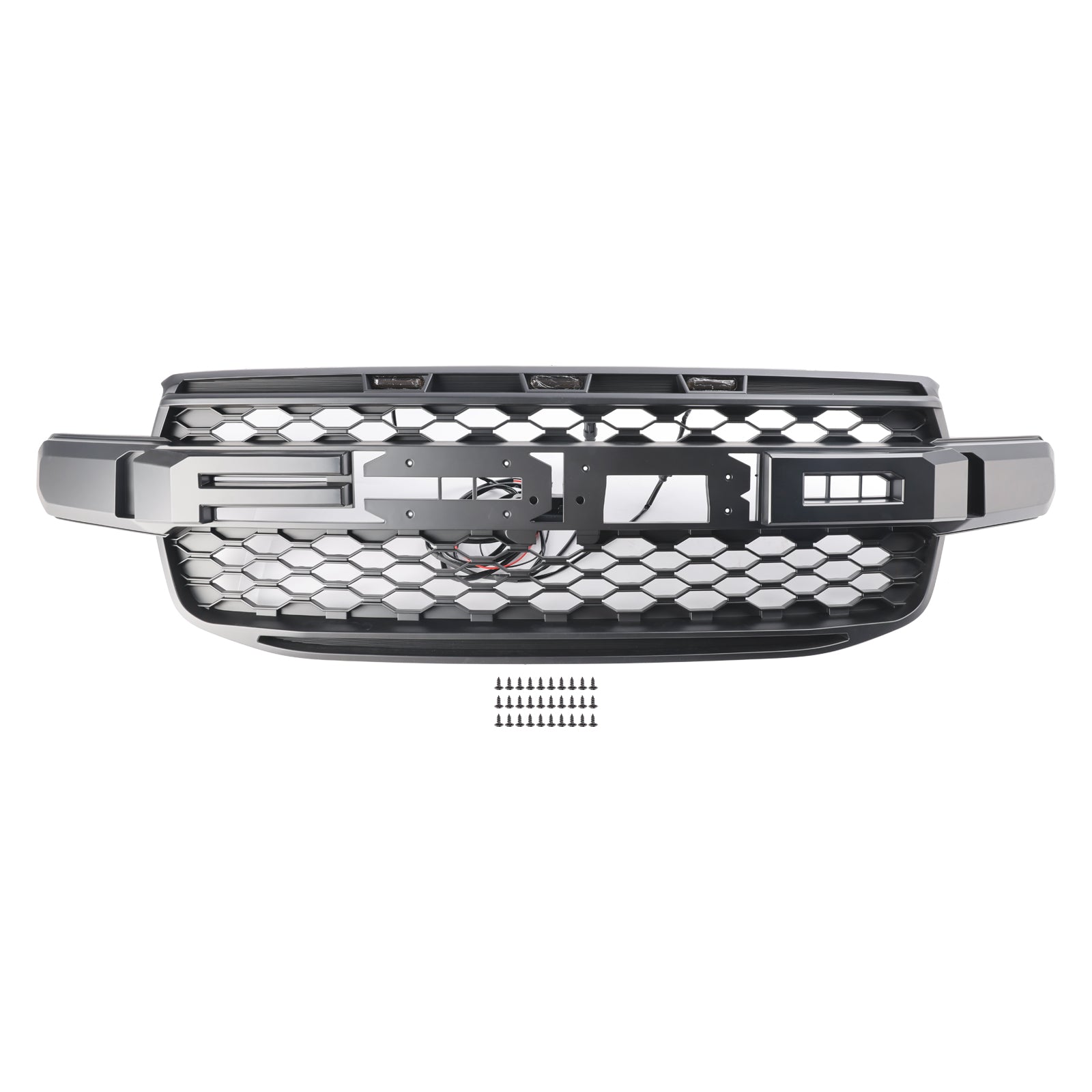 Ford Ranger Next Gen T9 2023-2024 Front Bumper Grill Black Grille W/ LED Light