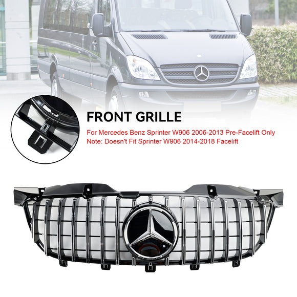 Mercedes-Benz Sprinter 2006-2013 W906 Calandre de pare-chocs avant pré-revêtement 1500 2500 3500 Calandre de style AMG
