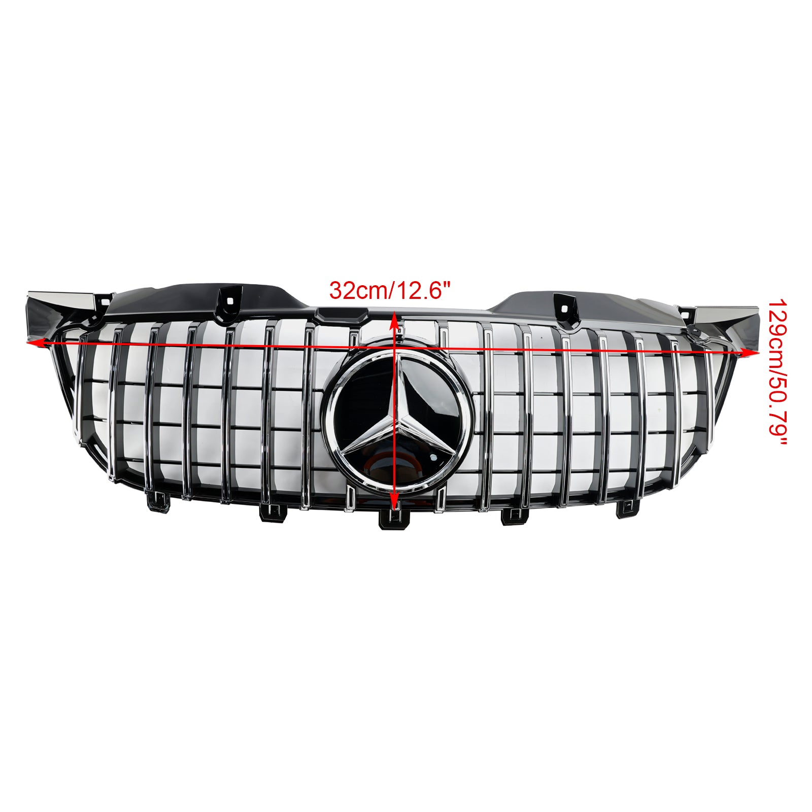 2006-2013 Mercedes Benz Sprinter W906 Pre-Facelift 1500 2500 3500 Front Bumper Grill AMG Style Grille - 0