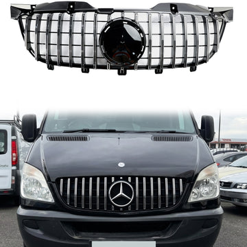 Mercedes-Benz Sprinter 2006-2013 W906 Parrilla de parachoques delantera estilo AMG para modelos 1500, 2500 y 3500 antes del rediseño