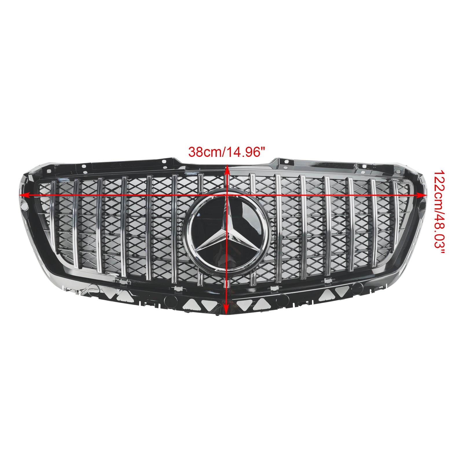 Parrilla delantera estilo AMG para Mercedes Benz Sprinter W906 1500 2500 3500 3500XD Facelift 2014-2018 - 0