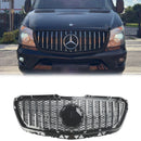 2014-2018 Mercedes-Benz Sprinter W906 1500 2500 3500 3500XD GT-tyylinen maski Etupuskurin krominen maski-17