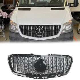 Mercedes-Benz Sprinter 2014-2018 W906 1500 2500 3500 3500XD Facelift Voorbumper Grille AMG-stijl Grille