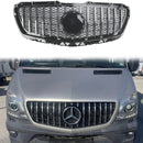 2014-2018 Mercedes-Benz Sprinter W906 1500 2500 3500 3500XD GT-tyylinen maski Etupuskurin krominen maski-18