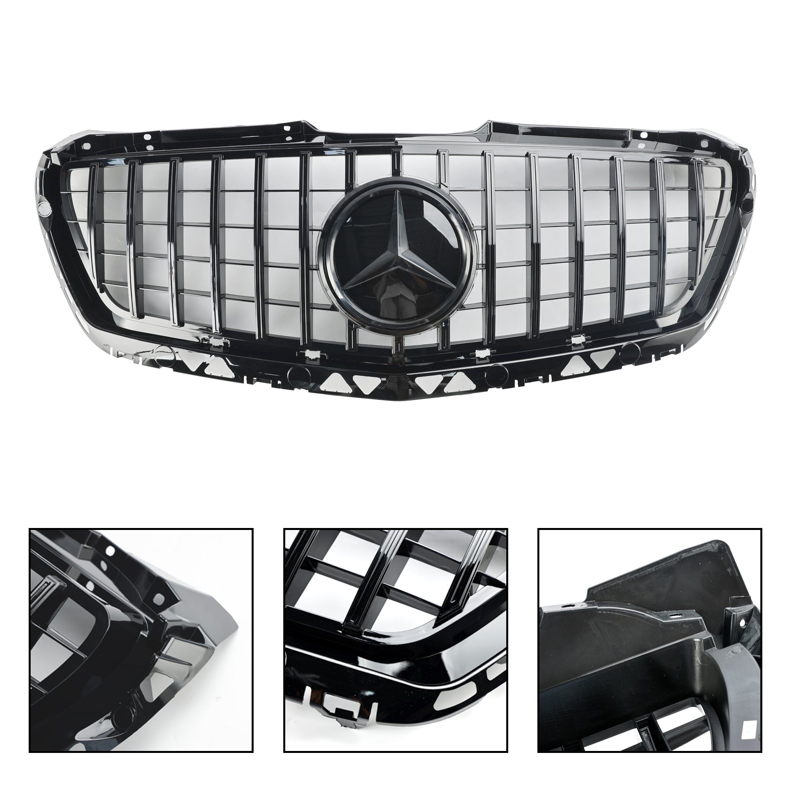 2014-2018 Mercedes Benz Sprinter W906 1500 2500 3500 3500XD Facelift Front Bumper Grill AMG Style Grille