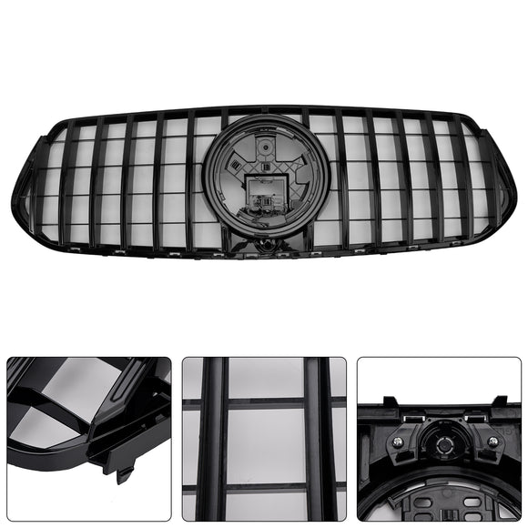 Mercedes Benz GLE-Klasse C167 V167 2019–2023 Ersatz-Frontgrill, obere Stoßstange, schwarzer GT-Panamericana-Kühlergrill
