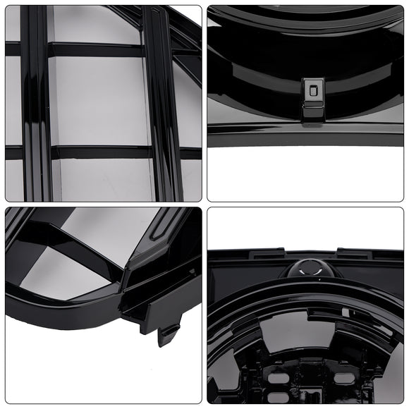 2019-2023 Mercedes Benz GLE Classe C167 V167 GT Style Grill Paraurti anteriore Griglia nera lucida