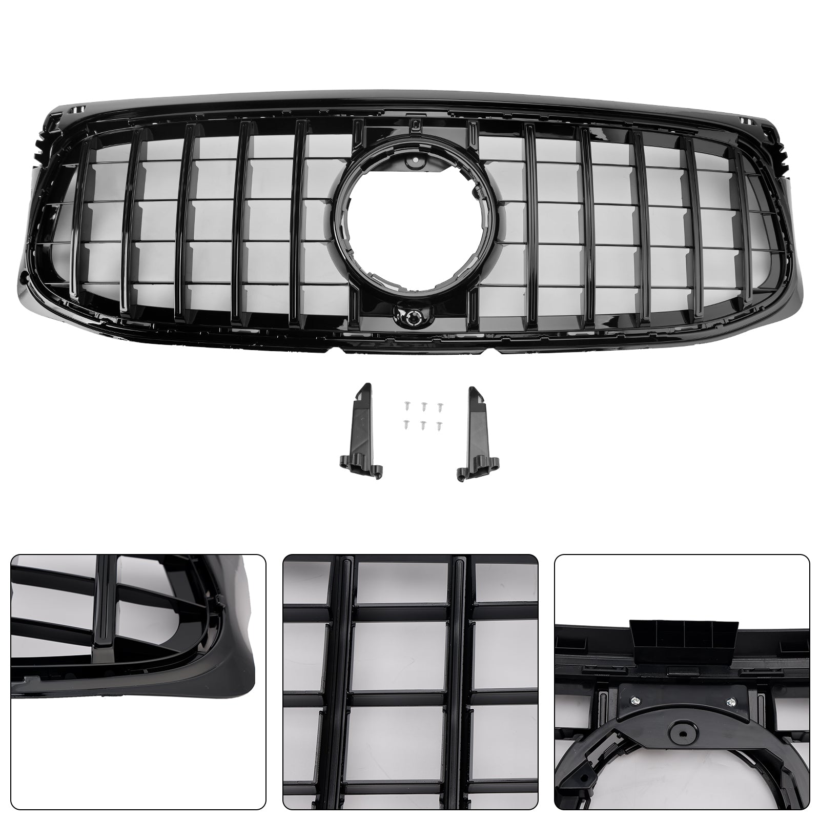 2020-2023 Mercedes Benz GLB-Klasse X247 GT Style Grill Front Stoßstange Ersatz für glänzende Schwarze Kühlergrill