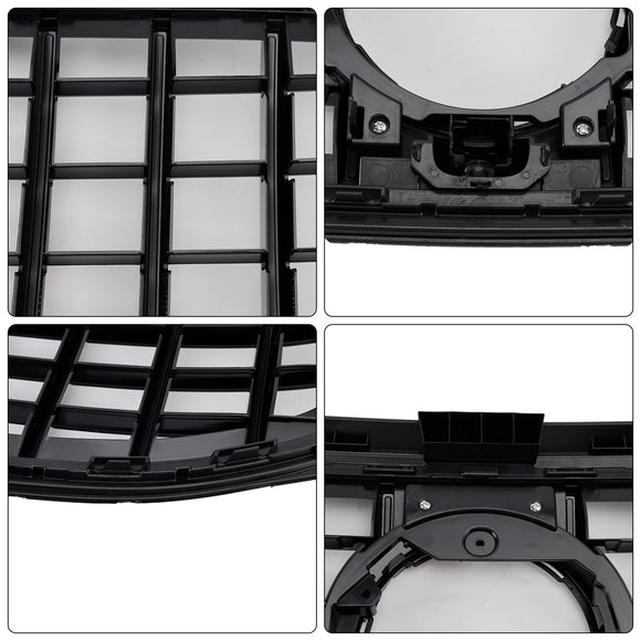 2020-2023 Mercedes Benz GLB-Class X247 GT Style Grill Front Bumper Replacement Glossy Black Grille