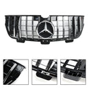 2009.06-2012 Mercedes-Benz Clase GL X164 GL350/GL450/GL500 Parrilla de parachoques delantero cromada/rejilla negra-5