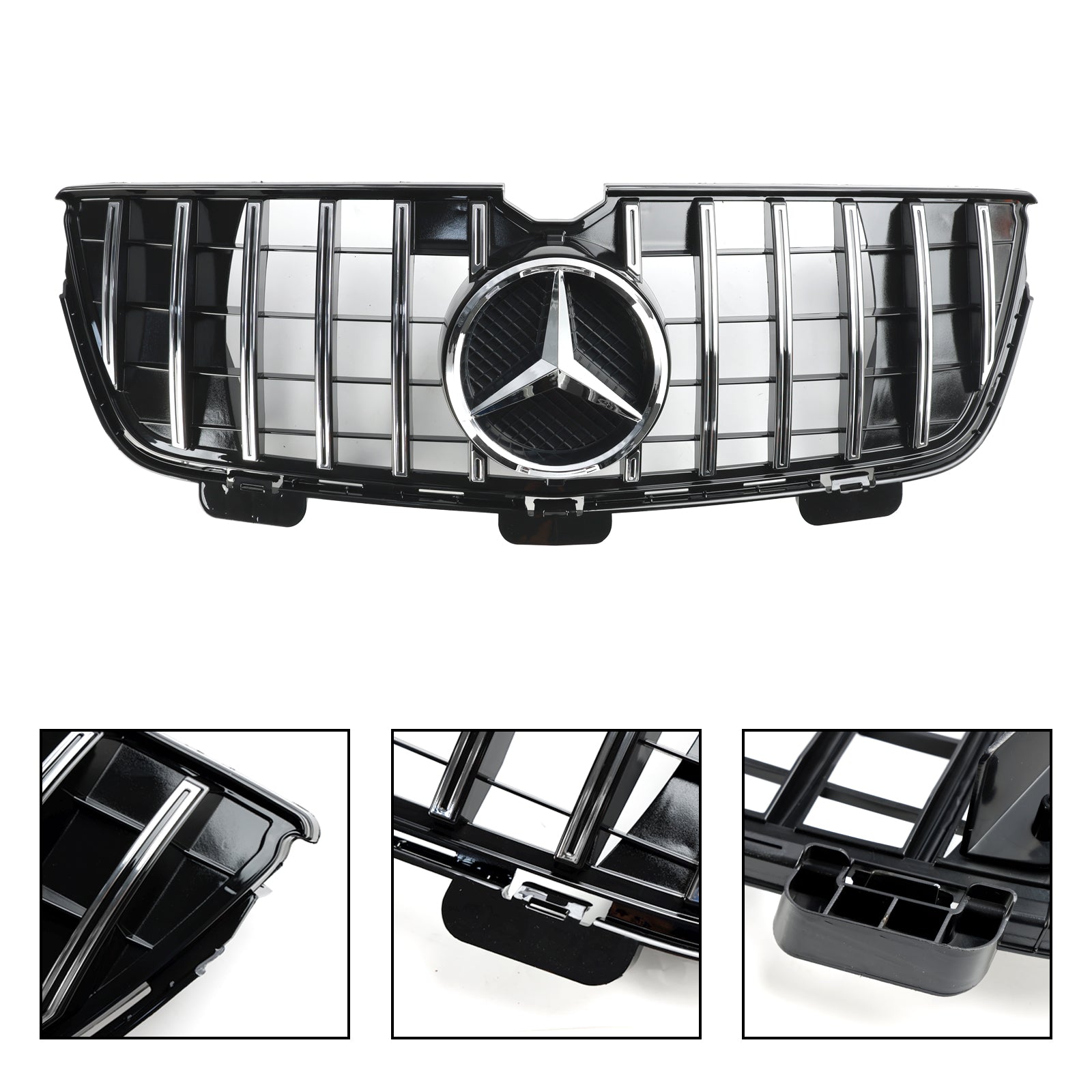 2009.06-2012 Mercedes-Benz GL-Class X164 GL350/GL450/GL500 Front Bumper Grill Chrome/Black Grille