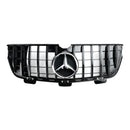 2009.06-2012 Mercedes-Benz Clase GL X164 GL350/GL450/GL500 Parrilla de parachoques delantero cromada/rejilla negra-17