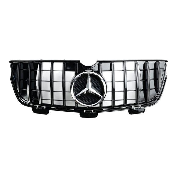 2009.06-2012 Mercedes-Benz Clase GL X164 GL350/GL450/GL500 Parrilla de parachoques delantero cromada/rejilla negra