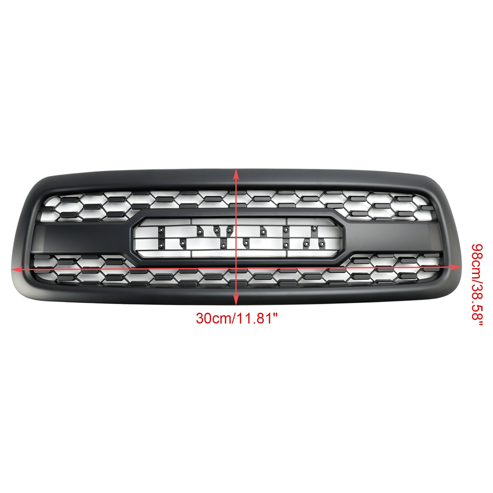 Grille de pare-chocs avant Toyota Sequoia 2001-2004 Grille noire mate avec lumières LED - 0