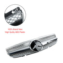 2007-2008 Mercedes Benz Classe SL R230 SL500 SL550 SL600 SL63 AMG Griglia paraurti anteriore Griglia argento cromata-5