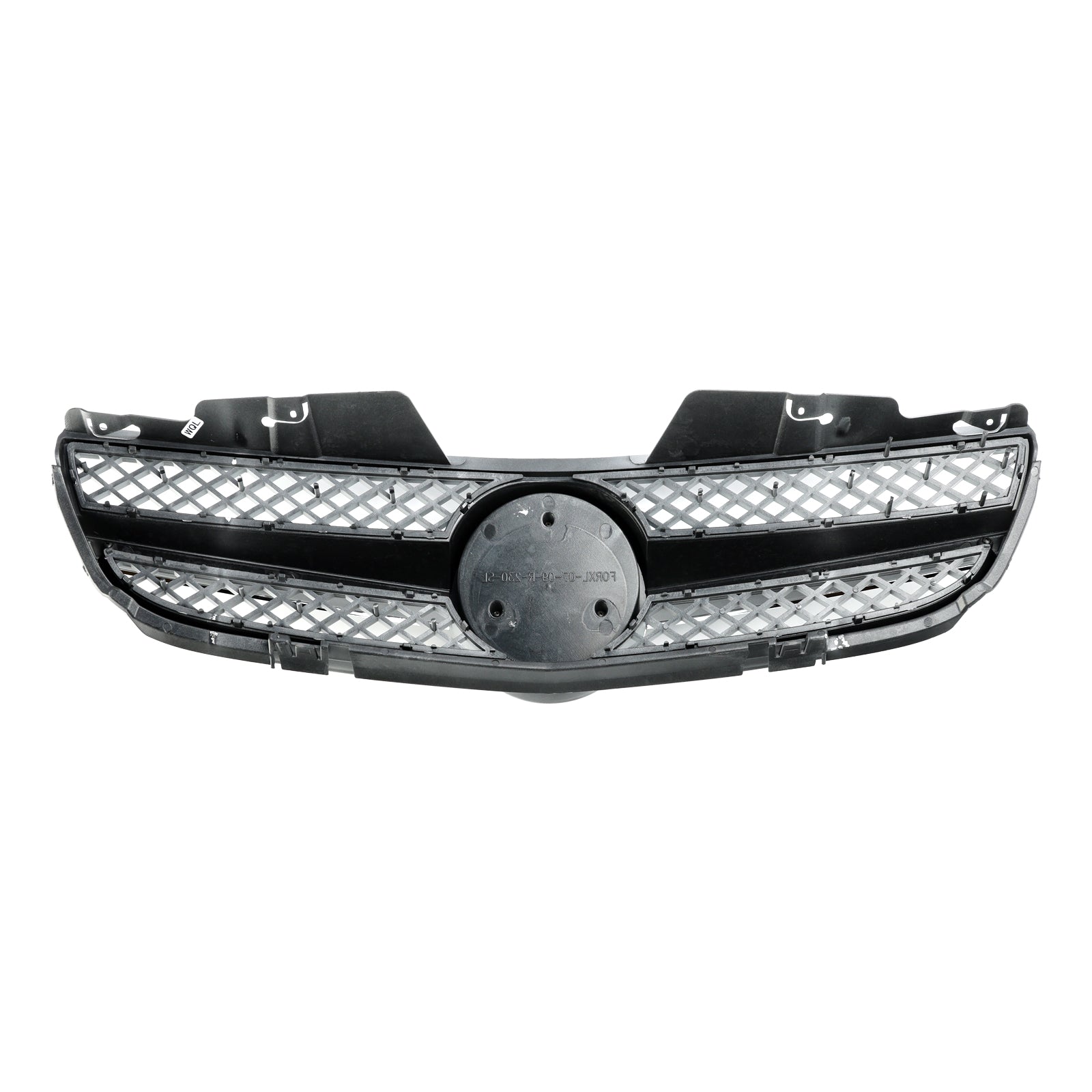 Grille de pare-chocs avant Mercedes Benz Classe SL R230 SL500 SL550 SL600 SL63 AMG 2007-2008 Grille de calandre chromée argentée