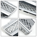 2007-2008 Mercedes Benz Classe SL R230 SL500 SL550 SL600 SL63 AMG Griglia paraurti anteriore Griglia argento cromata-6