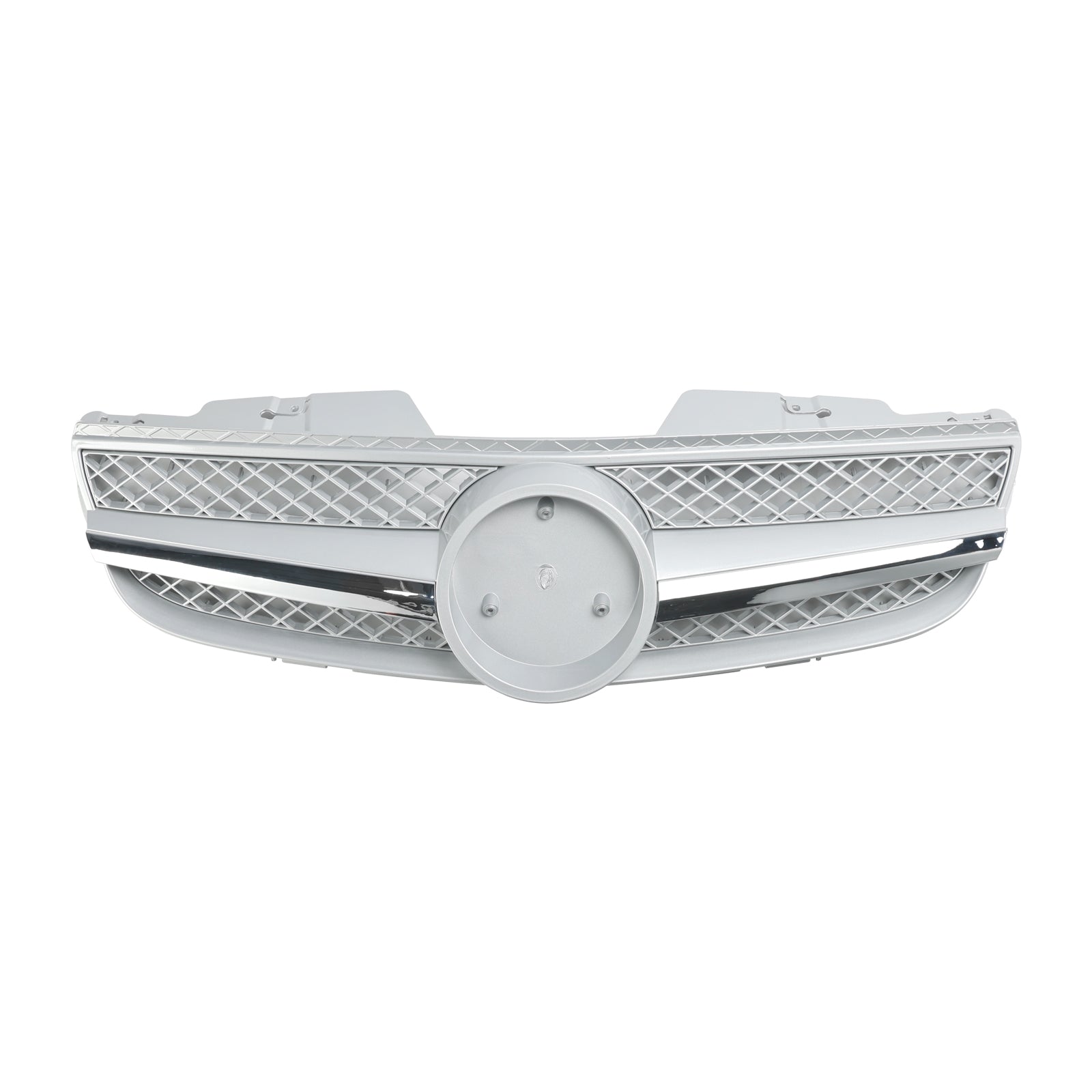 Parrilla delantera cromada plateada para parachoques de Mercedes Benz Clase SL R230 SL500 SL550 SL600 SL63 AMG 2007-2008