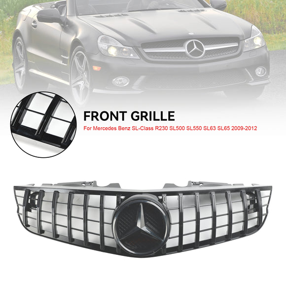 2009–2012 Mercedes Benz SL-Klasse R230 SL500 SL550 SL63 SL65 Frontstoßstangen-Obergrill im AMG-Stil