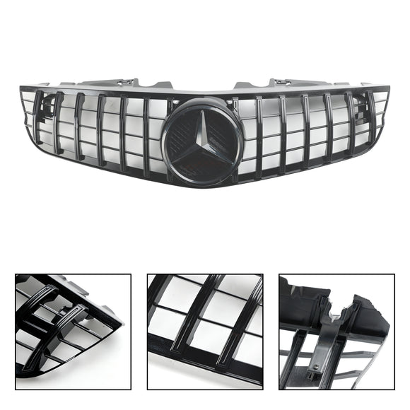 2009–2012 Mercedes Benz SL-Klasse R230 SL500 SL550 SL63 SL65 Frontstoßstangen-Obergrill im AMG-Stil