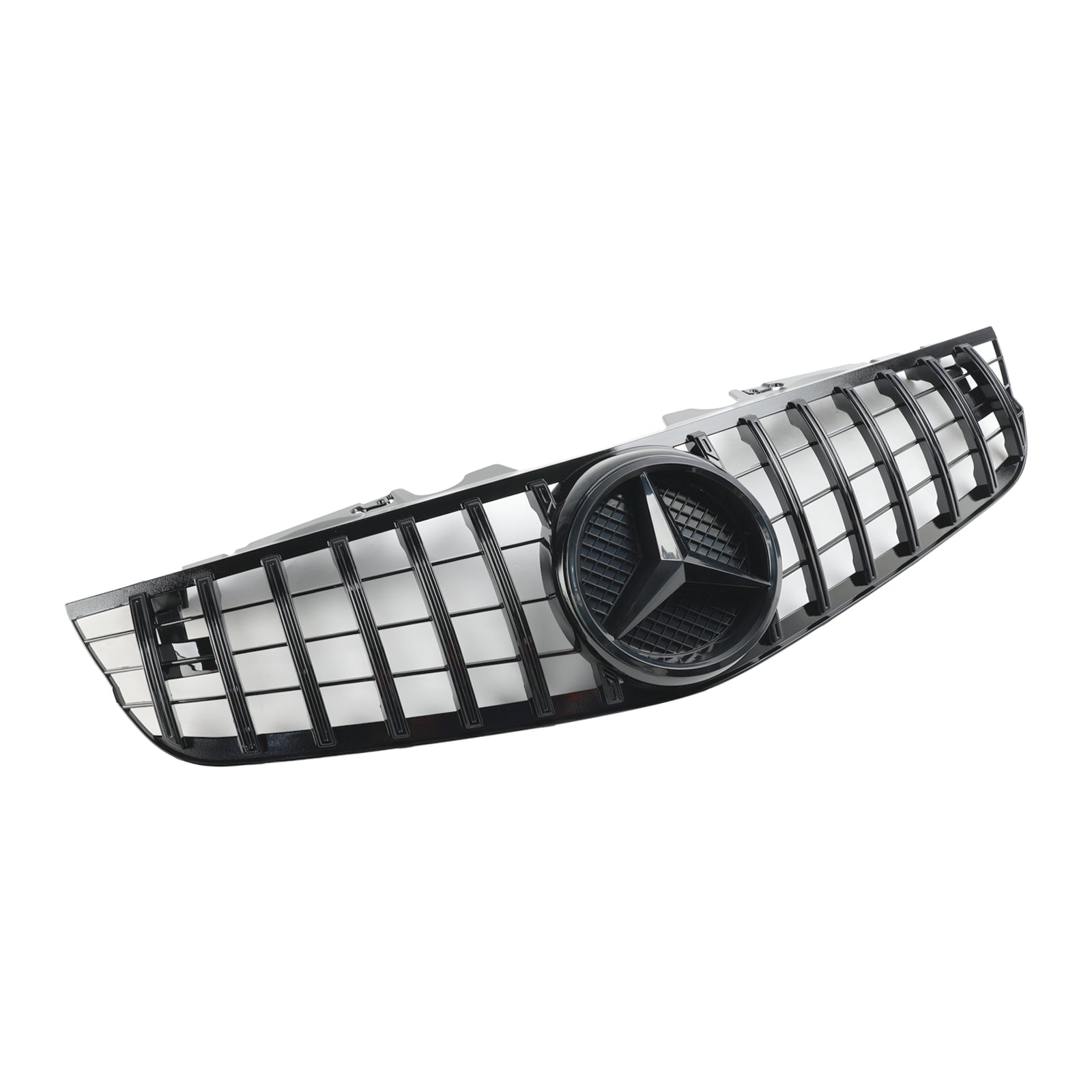 2009-2012 Mercedes Benz SL-Class R230 SL500 SL550 SL63 SL65 Front Bumper Upper Grill AMG Style Grille