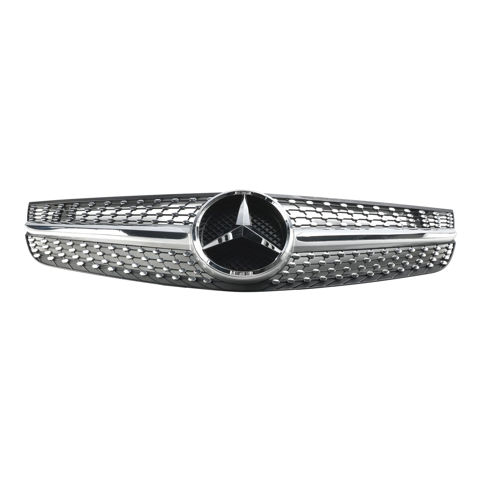 2009-2012 Mercedes Benz SL-Class R230 SL500 SL550 SL63 SL65 Front Bumper Upper Grill AMG Style Grille