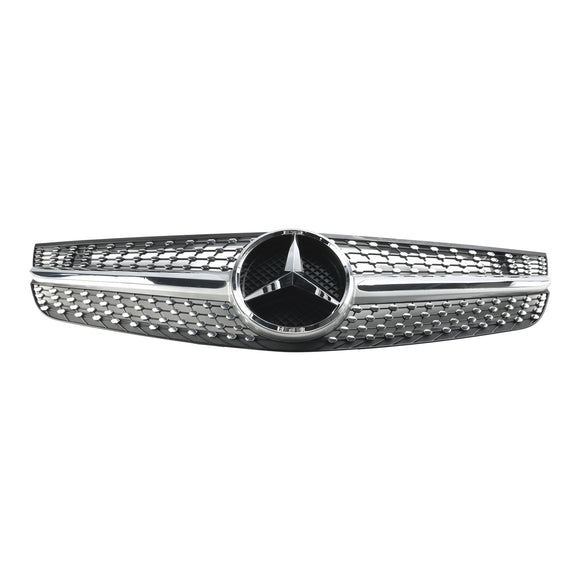 2009–2012 Mercedes Benz SL-Klasse R230 SL500 SL550 SL63 SL65 Frontstoßstangen-Obergrill im AMG-Stil