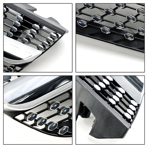 2009–2012 Mercedes Benz SL-Klasse R230 SL500 SL550 SL63 SL65 Frontstoßstangen-Obergrill im AMG-Stil