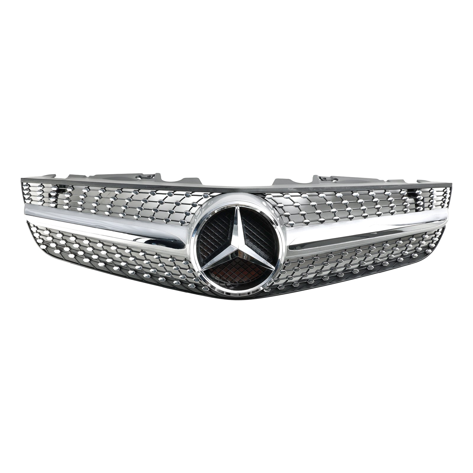 2009-2012 Mercedes Benz SL-Class R230 SL500 SL550 SL63 SL65 Front Bumper Upper Grill AMG Style Grille