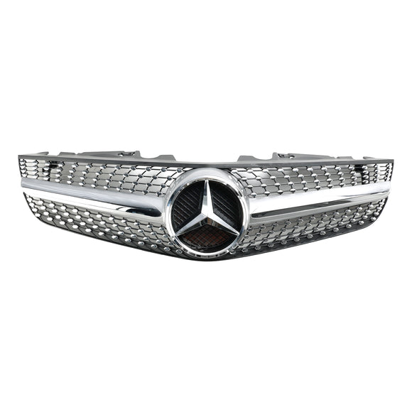 2009–2012 Mercedes Benz SL-Klasse R230 SL500 SL550 SL63 SL65 Frontstoßstangen-Obergrill im AMG-Stil