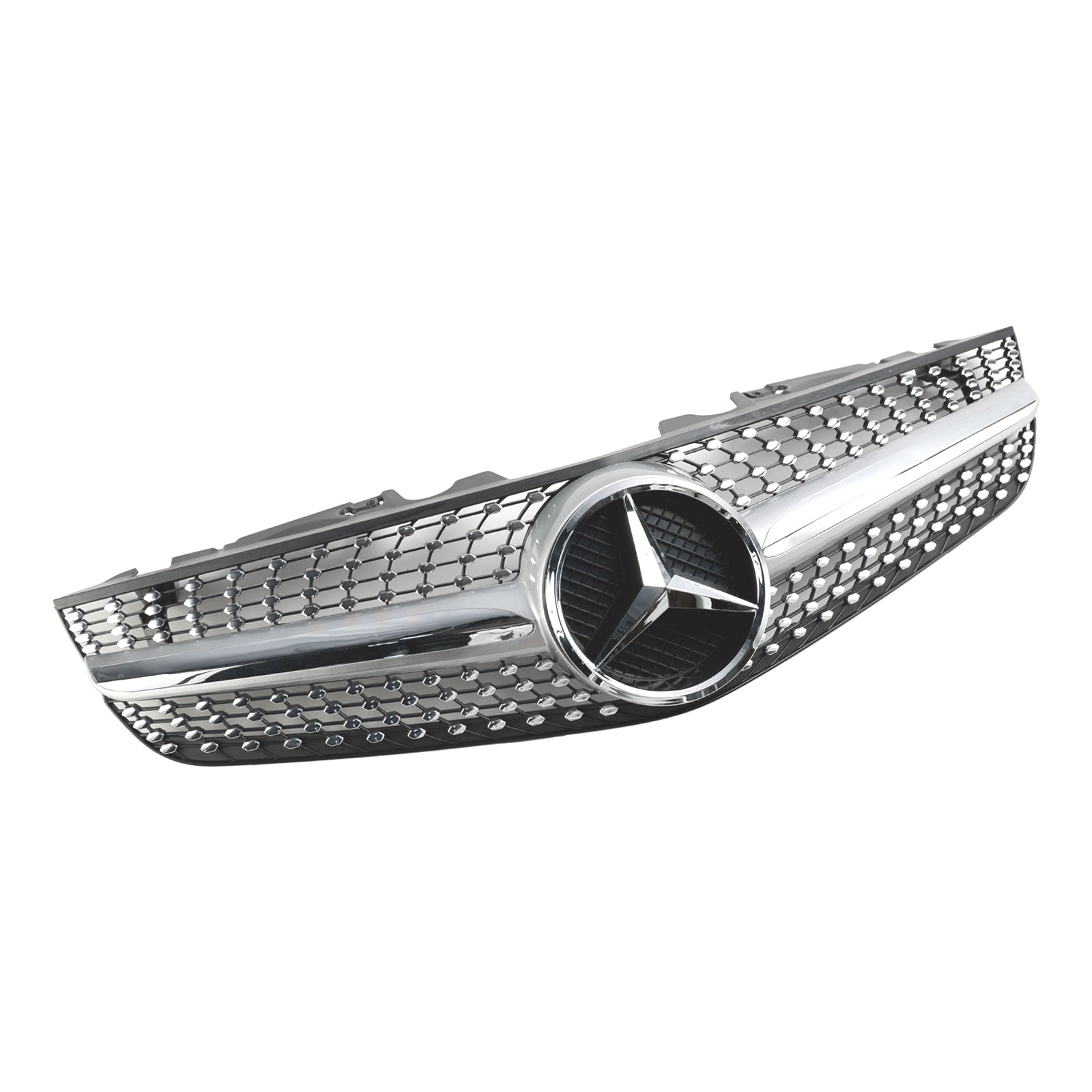 Grille supérieure de pare-chocs avant de style AMG pour Mercedes Benz Classe SL R230 SL500 SL550 SL63 SL65 2009-2012