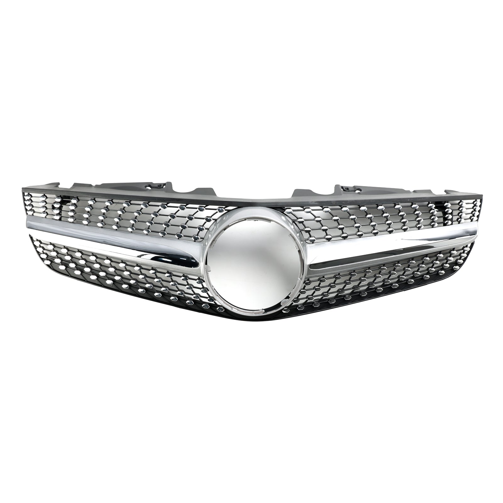 2009-2012 Mercedes Benz SL-Class R230 SL500 SL550 SL63 SL65 Front Bumper Upper Grill AMG Style Grille