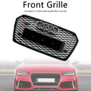2016 2017 2018 Audi A7 / A7 Sline / S7 4G Front Bumper Honeycomb Grill RS7 Style Black Sport Mesh Grille W/ Ring Emblem-18
