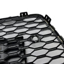 2016-2018 Audi A7 4G S7 Facelift Honeycomb Front Bumper Grill RS7 Style Black Grille-9