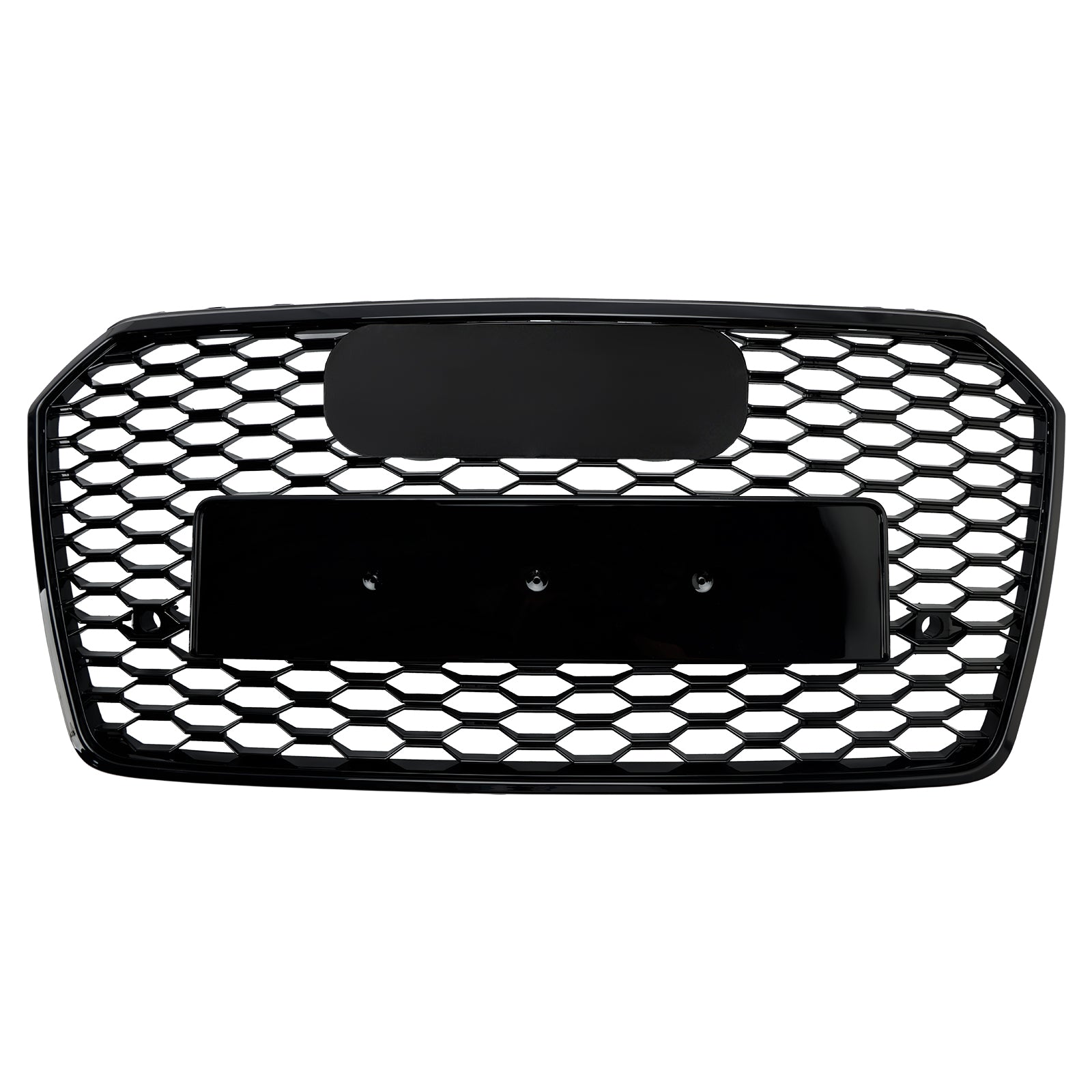 Grille de pare-chocs avant en nid d'abeille de style RS7 pour Audi A7 4G S7 Facelift 2016-2018 Grille noire