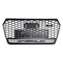 2016 2017 2018 Audi A7 / A7 Sline / S7 4G Front Bumper Honeycomb Grill RS7 Style Black Sport Mesh Grille W/ Ring Emblem-13