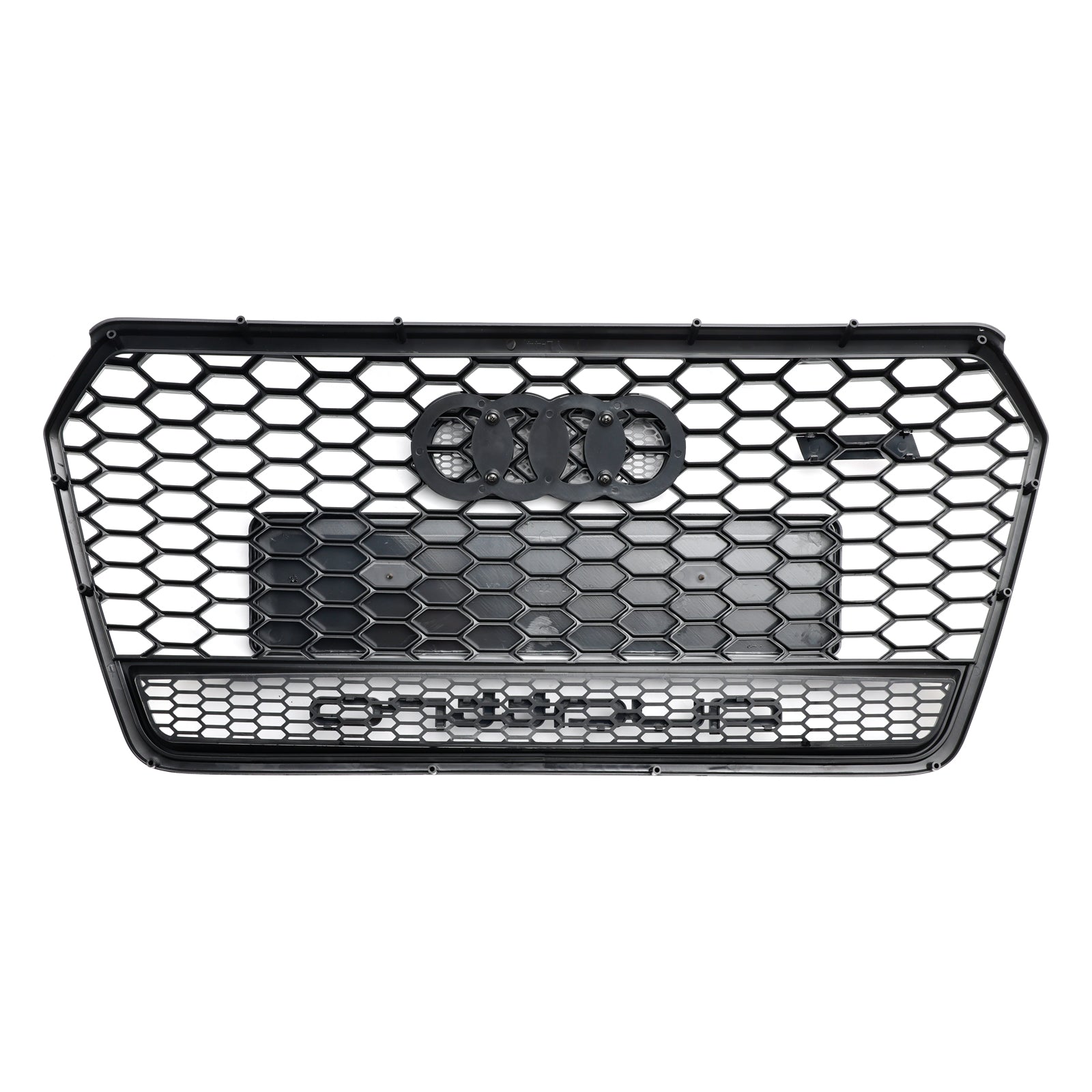 Grille de pare-chocs avant style RS7 Audi 4G A7 S7 2016-2018 Facelift Grille en nid d'abeille noire