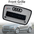 2005-2015 Audi Q7 /Q7 S Line /SQ7 a nido d'ape/stecca stile griglia di aspirazione aria radiatore griglia paraurti anteriore con anello emblema-19