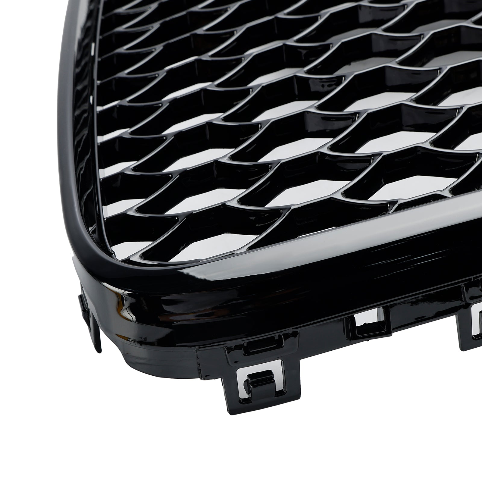 Grille de ventilation de radiateur de pare-chocs avant Audi Q7 SQ7 4L 2005-2015 Grille noire brillante